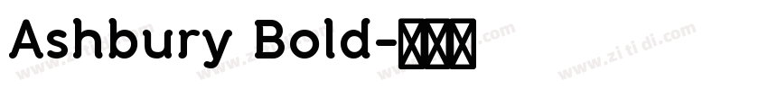 Ashbury Bold字体转换
